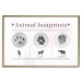 Wall Poster Paw Prints - animal paw prints with black signatures and graphics 122932 additionalThumb 14