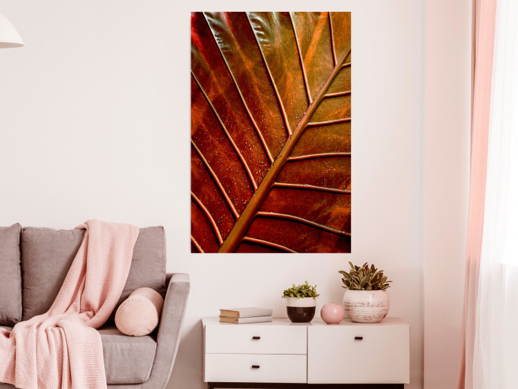 Wall Poster September Dusk - detailed leaf texture in autumn colors 123932 additionalImage 20