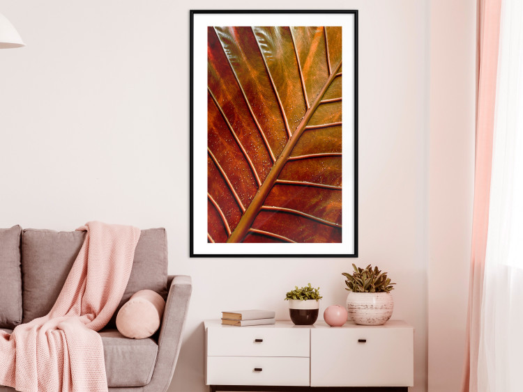 Wall Poster September Dusk - detailed leaf texture in autumn colors 123932 additionalImage 12