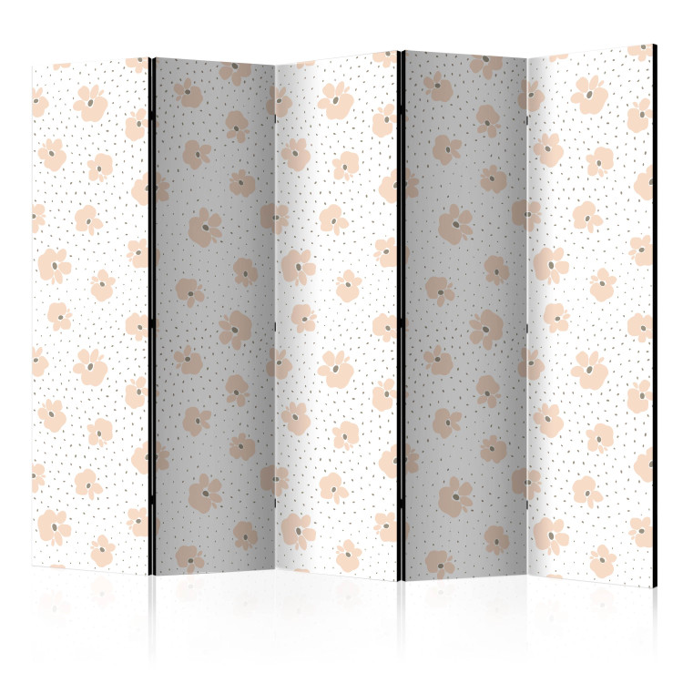 Folding Screen Childish Blossoms II (5-piece) - colorful abstraction and light background 124032