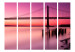 Room Divider Purple Evening II (5-piece) - bridge and picturesque sunset 124132 additionalThumb 3