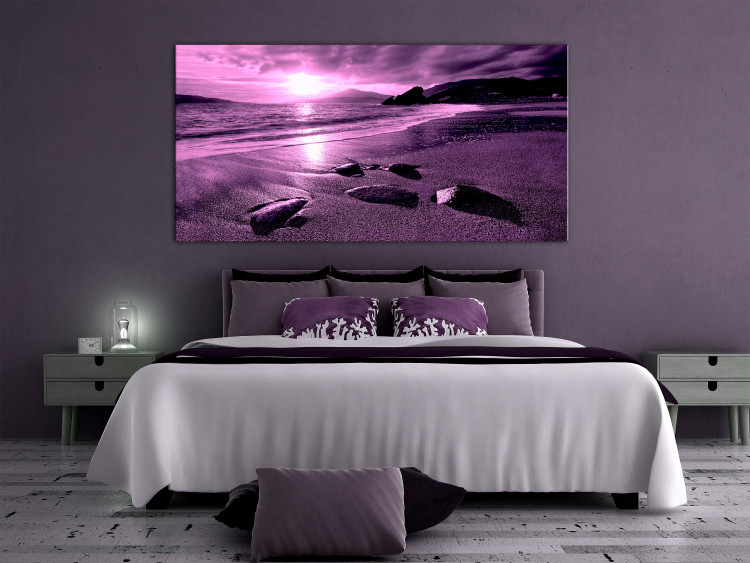 Canvas Art Print Enchanted Ocean (1 Part) Narrow Violet 125032 additionalImage 3
