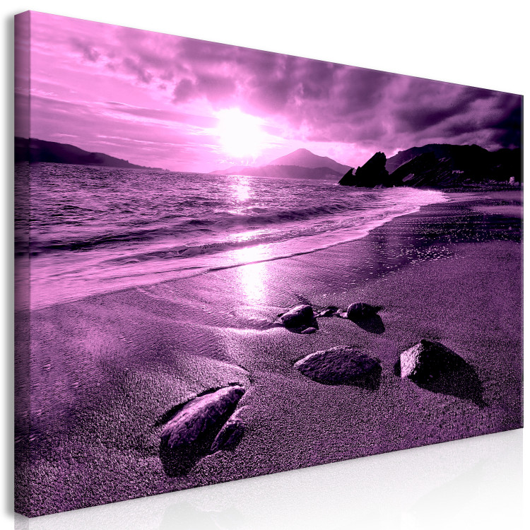 Canvas Art Print Enchanted Ocean (1 Part) Narrow Violet 125032 additionalImage 2