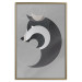 Wall Poster Wolf in Circles - abstract animal made of gray geometric figures 126932 additionalThumb 17