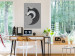 Wall Poster Wolf in Circles - abstract animal made of gray geometric figures 126932 additionalThumb 4