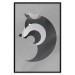 Wall Poster Wolf in Circles - abstract animal made of gray geometric figures 126932 additionalThumb 16