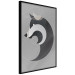 Wall Poster Wolf in Circles - abstract animal made of gray geometric figures 126932 additionalThumb 10