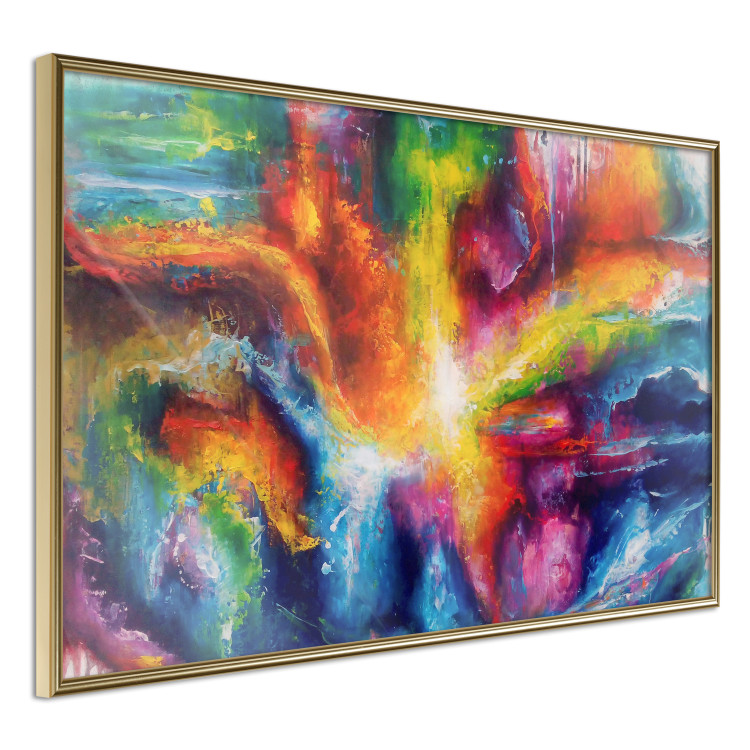 Wall Poster Ray - abstraction of colorful patterns in interesting artistic motif 128532 additionalImage 12