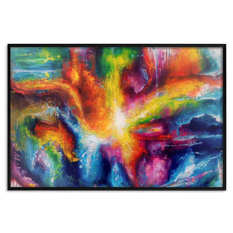 Wall Poster Ray - abstraction of colorful patterns in interesting artistic motif 128532 additionalImage 16