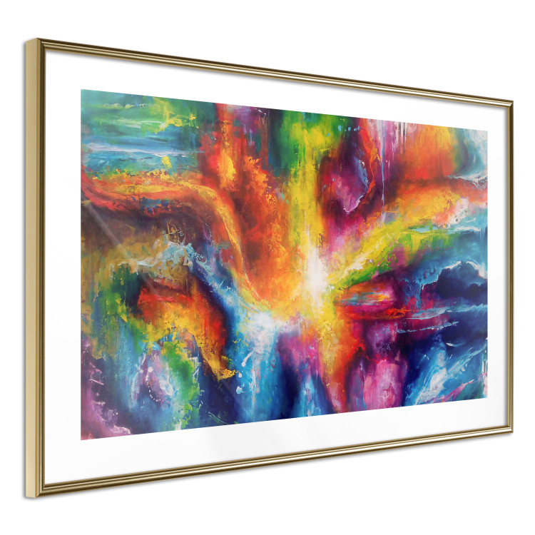 Wall Poster Ray - abstraction of colorful patterns in interesting artistic motif 128532 additionalImage 7