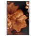 Poster Dark Lilies - composition of red flowers on a solid black background 128632 additionalThumb 18