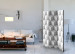 Room Divider Screen White Cubes (3-piece) - geometric 3D abstraction 128932 additionalThumb 4