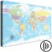 Canvas Beauty of the Globe (1-piece) Wide - world map in pastel colors 131532 additionalThumb 6