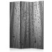 Room Separator Summer Drizzle (3-piece) - gray composition in raindrops 133032