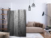 Room Separator Summer Drizzle (3-piece) - gray composition in raindrops 133032 additionalThumb 4