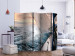 Folding Screen Sailing II (5-piece) - boat against dense waves and sunset 133332 additionalThumb 2