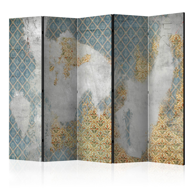 Room Divider Traces of the Past II (5-piece) - retro composition with ornaments 133432