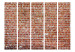 Folding Screen Red Rock II (5-piece) - simple composition with brick texture 133532 additionalThumb 3