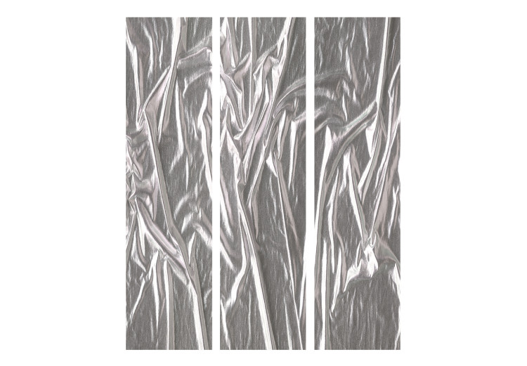 Room Divider Noble Silver - abstract gray texture with high contrast 133632 additionalImage 3