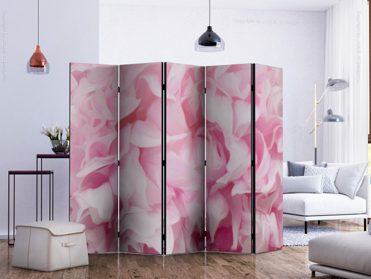 Room Divider Azalea (Pink) II - velvety composition of pink flower petals 133932 additionalImage 2
