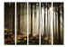 Room Divider Screen Coniferous Forest - Morning Mist II (5-piece) - landscape of forest trees 134132 additionalThumb 3