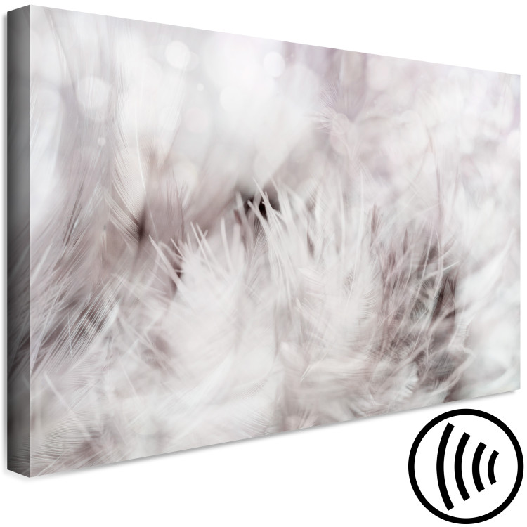 Canvas Print Feathers swaying in the wind - a landscape in beige colours 134232 additionalImage 6