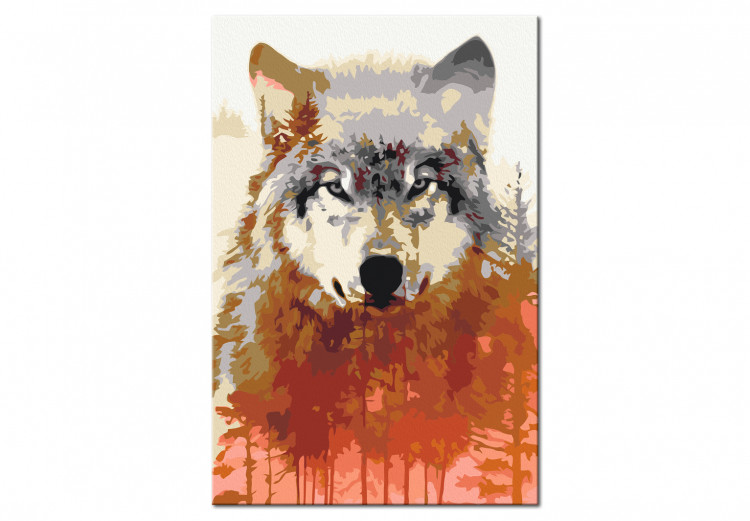 Paint by Number Kit Wolf and Forest 134632 additionalImage 4