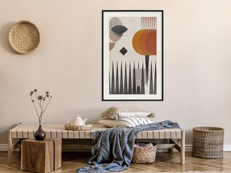 Wall Poster Sun Behind Mountains - colorful geometric figures in an abstract style 134832 additionalImage 24