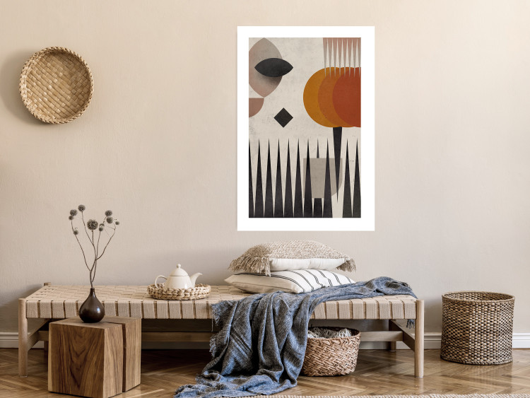 Wall Poster Sun Behind Mountains - colorful geometric figures in an abstract style 134832 additionalImage 5