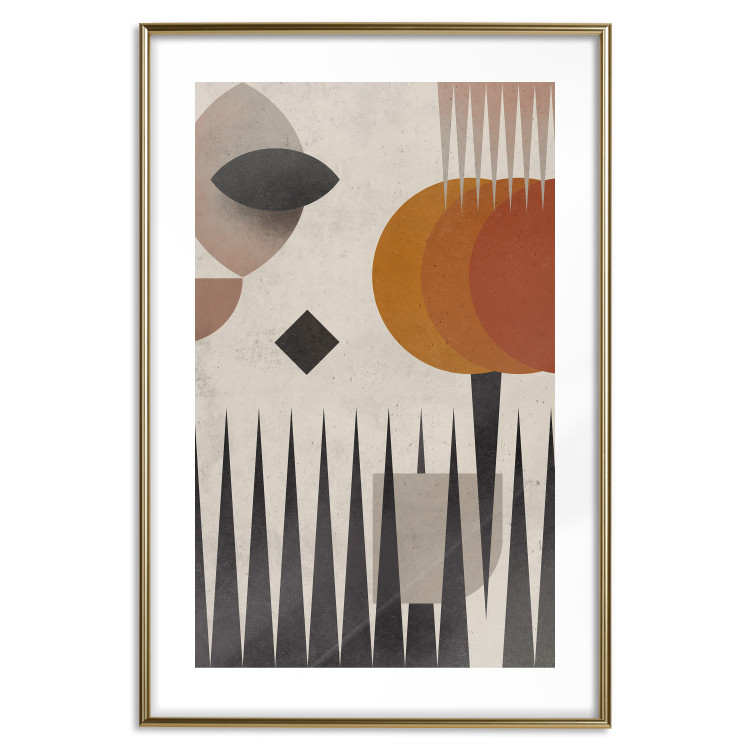 Wall Poster Sun Behind Mountains - colorful geometric figures in an abstract style 134832 additionalImage 14