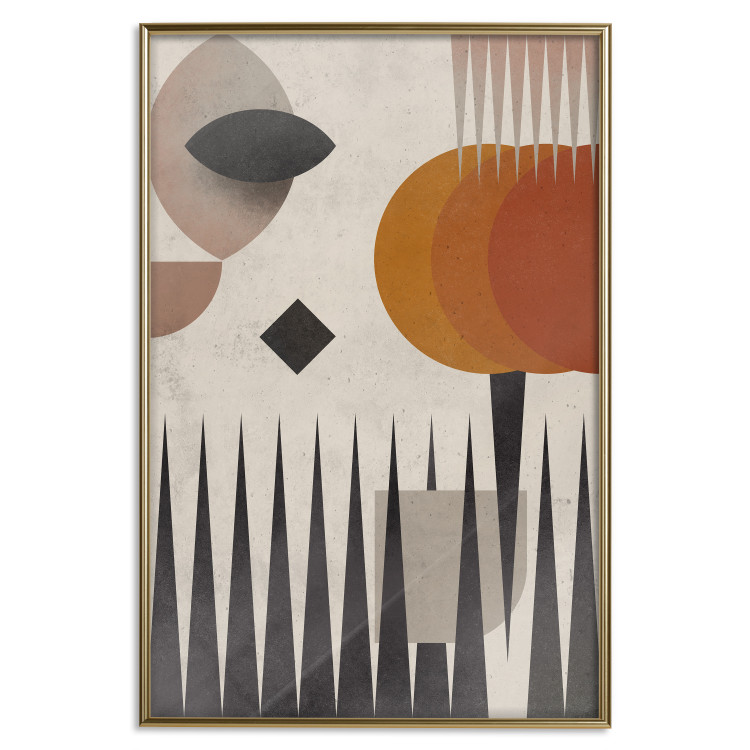 Wall Poster Sun Behind Mountains - colorful geometric figures in an abstract style 134832 additionalImage 17