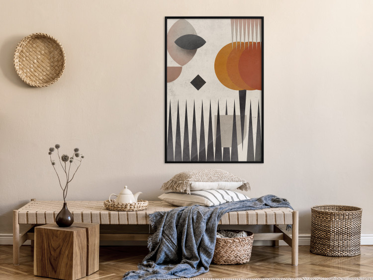 Wall Poster Sun Behind Mountains - colorful geometric figures in an abstract style 134832 additionalImage 6