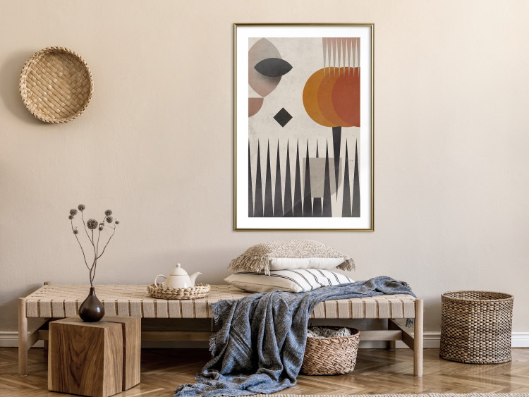 Wall Poster Sun Behind Mountains - colorful geometric figures in an abstract style 134832 additionalImage 15