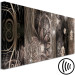 Canvas Print Miracle (1-piece) Narrow - second variant - gray flower abstraction 135332 additionalThumb 6