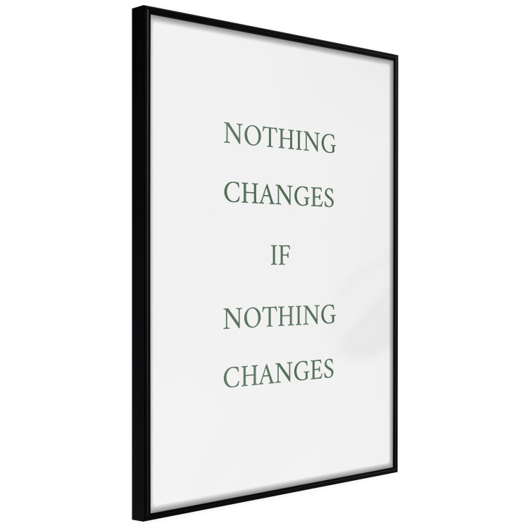 Wall Poster Changes - composition with green English text on a white background 137232 additionalImage 26