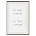 Wall Poster Changes - composition with green English text on a white background 137232 additionalThumb 5