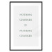 Wall Poster Changes - composition with green English text on a white background 137232 additionalThumb 7