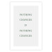 Wall Poster Changes - composition with green English text on a white background 137232 additionalThumb 9