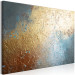 Canvas Art Print Texture Penetration (1-piece) Wide - modern golden abstraction 138132 additionalThumb 2