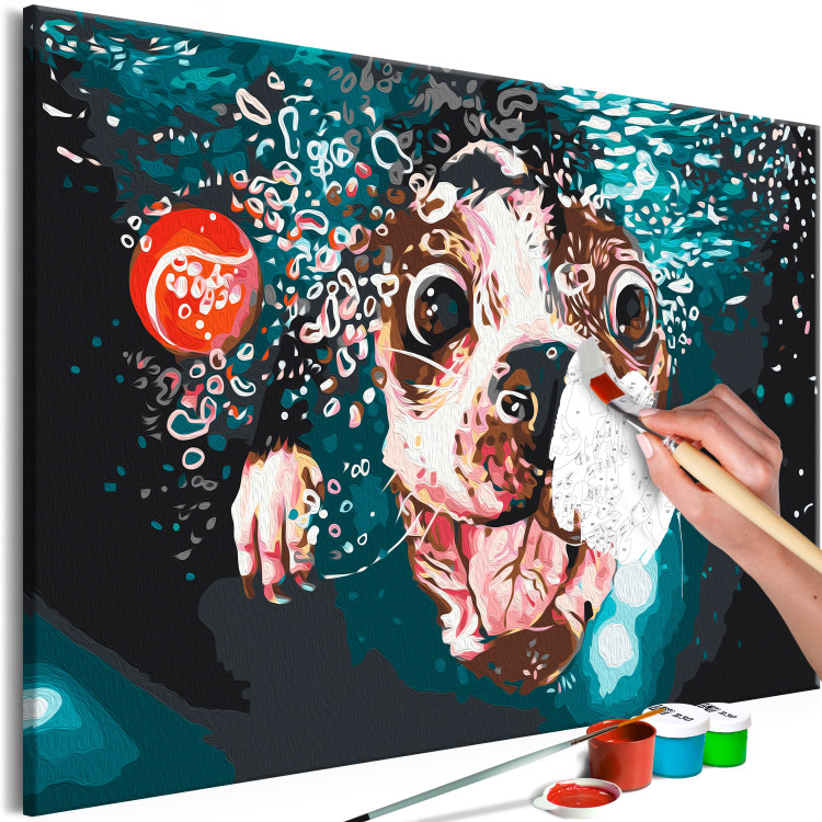 Paint by Number Kit Underwater Dog 138432 additionalImage 5