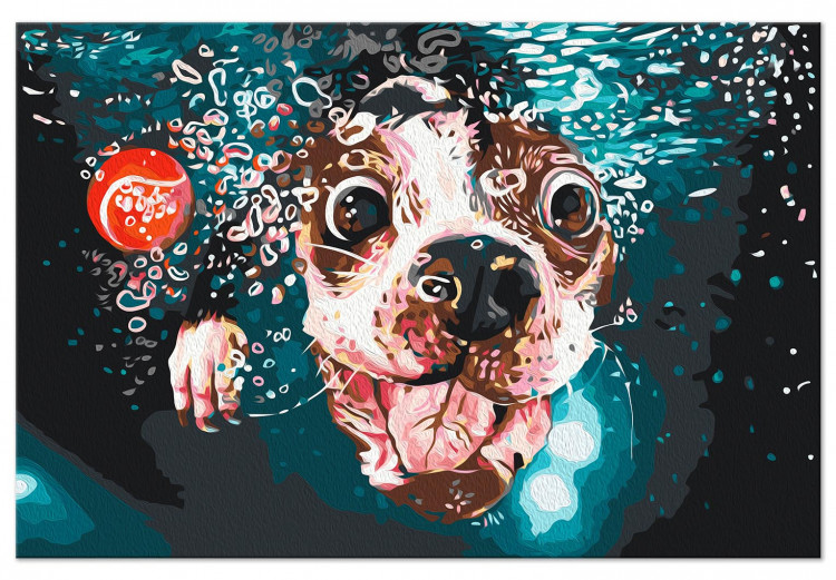 Paint by Number Kit Underwater Dog 138432 additionalImage 3
