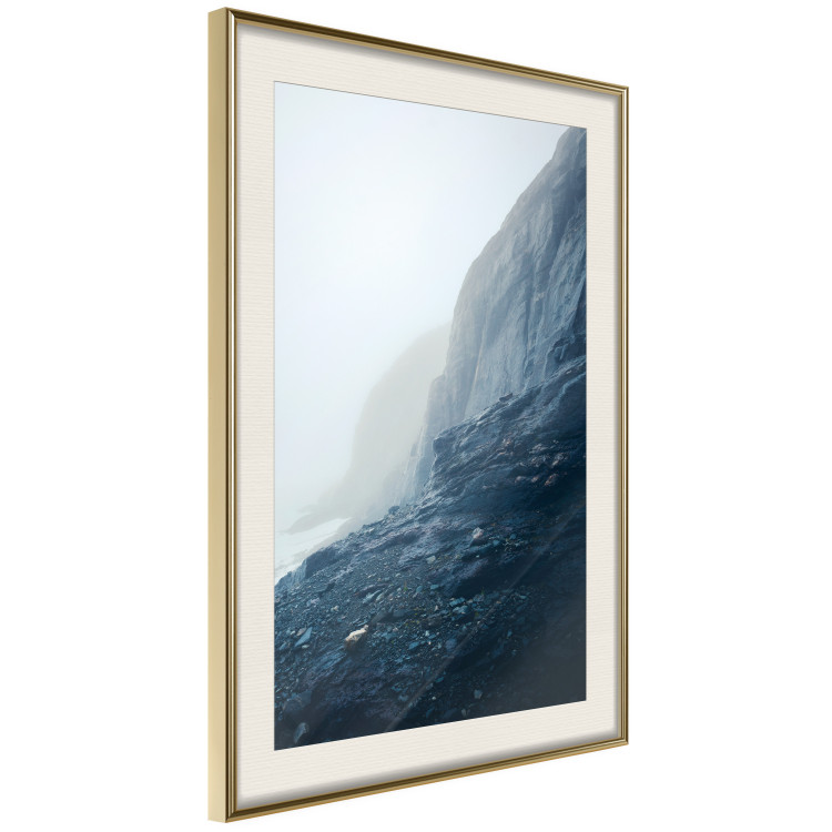 Wall Poster Misty Statue - landscape of rocky cliffs above water in thick fog 138732 additionalImage 11
