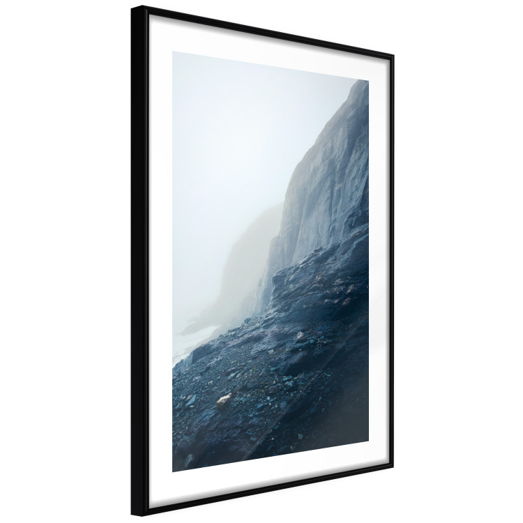 Wall Poster Misty Statue - landscape of rocky cliffs above water in thick fog 138732 additionalImage 5