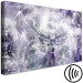 Canvas Print Deer in Violet (1-piece) Wide - abstraction with animal 142532 additionalThumb 6