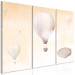 Canvas Art Print Balloon Sky (3-piece) - colorful landscape amidst clouds for children 143432 additionalThumb 2