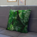 Decorative Microfiber Pillow Faces of greenery - a plant composition with rich Philodendron detailing cushions 146832 additionalThumb 5