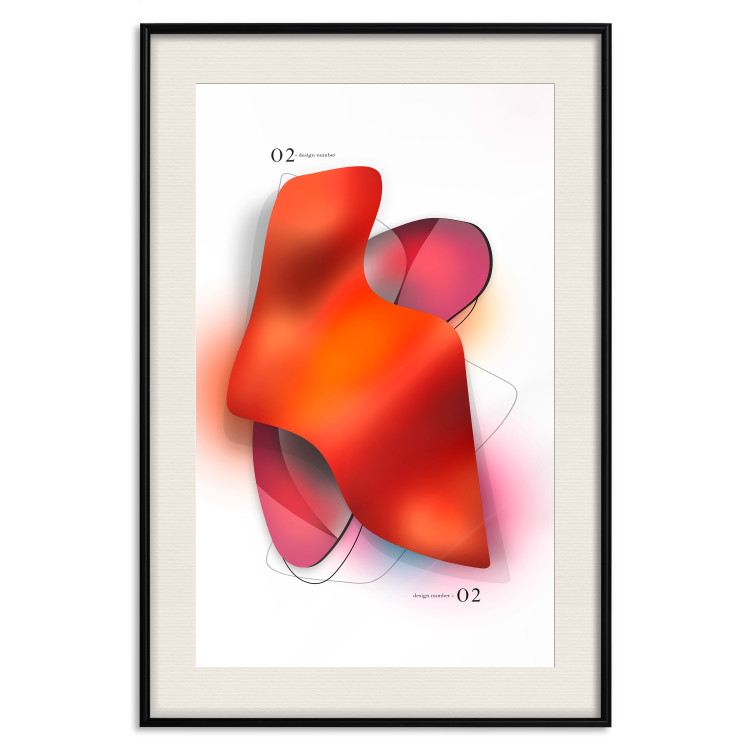 Wall Poster Neon Abstraction - Shapes in Shades of Juicy Red and Pink 149732 additionalImage 26
