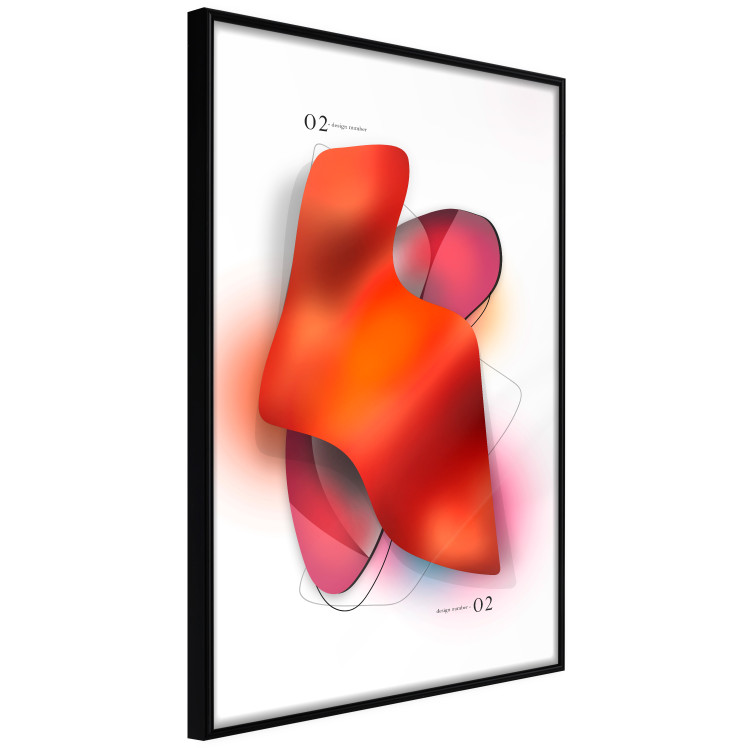 Wall Poster Neon Abstraction - Shapes in Shades of Juicy Red and Pink 149732 additionalImage 5
