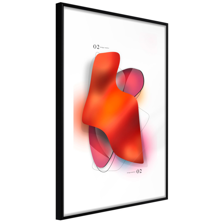 Wall Poster Neon Abstraction - Shapes in Shades of Juicy Red and Pink 149732 additionalImage 6