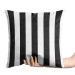 Decorative Velor Pillow Striped Zebra - Minimalist Black and White Composition 151332 additionalThumb 4